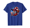 Witch American Patriotic Halloween USA T-Shirt - Royal Blue