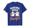 Dog Lover Spooky Grooming Groomer Attire Pet Groomer Funny Halloween Making Dogs Bootiful T-Shirt - Royal Blue