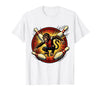 Mademark Pin Monkey Dodging Flying Pins Bowling Graphic T-Shirt - Men - White