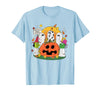 Funny Halloween gift tee Welcome Great Pumpkin Boo Witch Pumpkin Halloween T-Shirt - Baby Blue