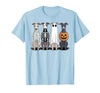 Funny Retro Italian Greyhound Dog Halloween Witch Spooky Ghost Italian Greyhound Pumpkin Halloween Skeleton T-Shirt - Baby