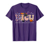 Halloween NICU Nurse Neonatal Intensive Care Neonatal Intensive Care Unit Coquette NICU Nurse Halloween T-Shirt - Purple