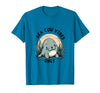 Mademark Sea Cow Vibes Only Manatee Design T-Shirt - Sapphire Blue
