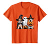 English Bulldog Halloween Funny Dog Lover Pumpkin Witch T-Shirt - Orange