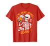 Boos Halloween Costume Cute skeleton I'm Just Here for The Boos Halloween Costume Skeleton Cute T-Shirt - Red