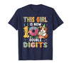 Rodent Birthday Costume Girl Costume 10 Double Digits Funny 10th Birthday Guinea Pig T-Shirt - Navy Blue