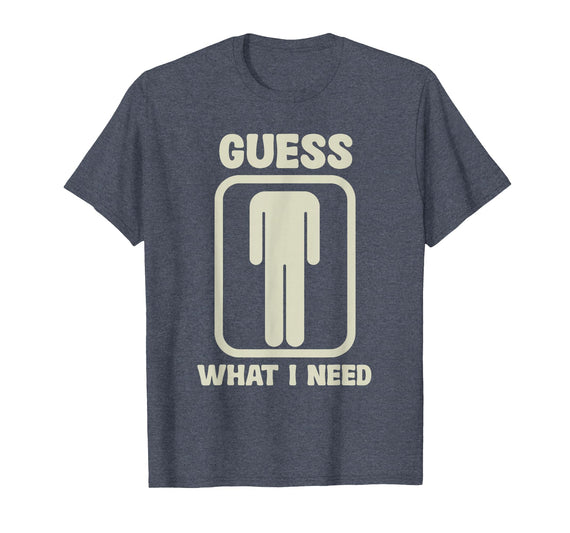 Humor Head Halloween Party Fun Guess What I Need Head Graphic T-Shirt - Heather Blue