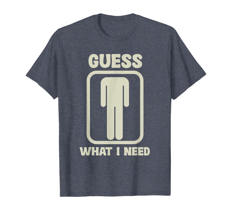 Humor Head Halloween Party Fun Guess What I Need Head Graphic T-Shirt - Heather Blue