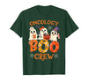 Oncology Boo Crew Funny Ghost Halloween Spooky Costume Nurse T-Shirt - Dark Green