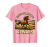 Mademark Horses Over Highways Always Equestrian Design T-Shirt - Men - Pink