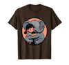Mademark Cute Girl Snuggling Baby Elephant Graphic Tee T-Shirt - Men - Brown