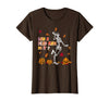 Halloween Aba Therapy Applied Behavior Tees Rbt Funny Aba Fall Registered Behavior Technician Halloween Rbt T-Shirt - Brown