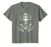 Halloween Shirts Skeleton Frog Women Men Kids Skeleton Frog Lazy Halloween Costume Goth Amphibian Animal T-Shirt - Olive