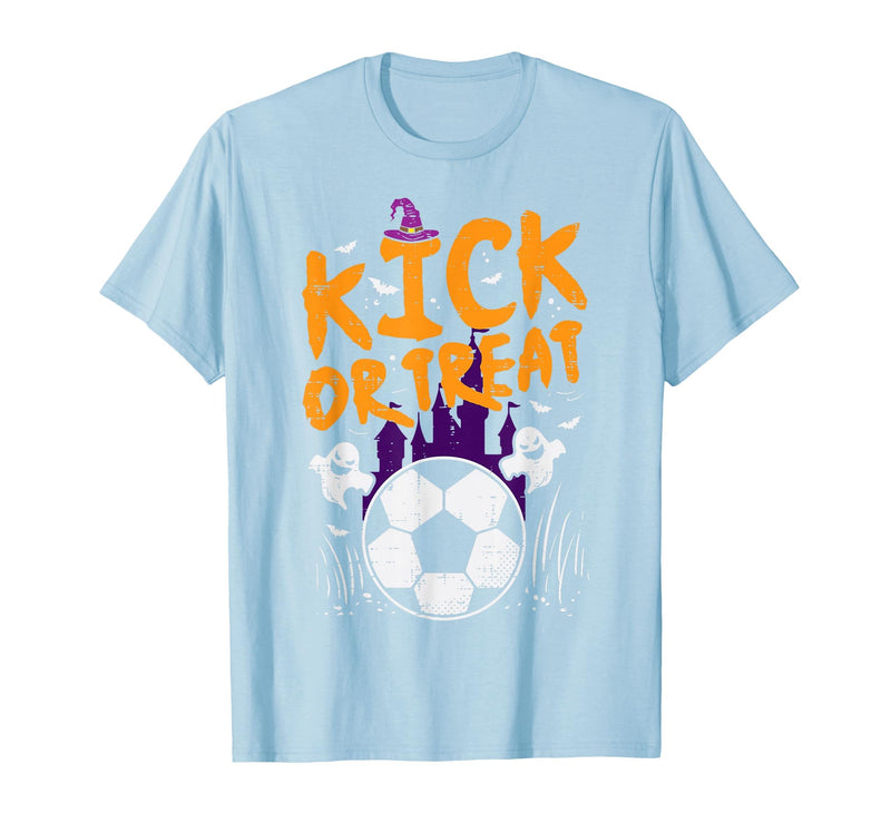 Halloween Shirts For Women Men Kids Boys Girls Halloween Soccer Kick Or Treat Football Costume Boys Kid Men T-Shirt - Baby
