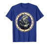Mademark Shark Business Suit Handshake Funny Graphic T-Shirt - Royal Blue