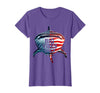 Mademark Whale Shark Big Vibes Only Ocean Design T-Shirt - Purple Heather