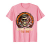 Mademark Grease Monkey 'Til I Die Mechanic Skull Design T-Shirt - Men - Pink