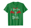I Put the D in Devil Tees I Put the D in Devil Funny Halloween Matching Couple T-Shirt - Kelly Green