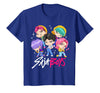 Kpop Demon Hunters Saja Boys Chibi Band Group Shot T-Shirt - Royal Blue