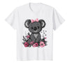 We Love Koalas - Kids Apparel Co. Koala Kawaii Koala Bear Pink Bow Flowers Girls Kids T-Shirt - White