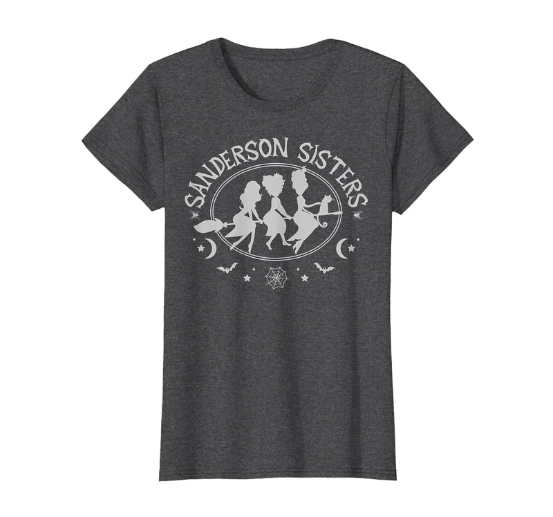 Disney Hocus Pocus Sanderson Sisters Silhouette Logo T-Shirt - Dark Heather Grey