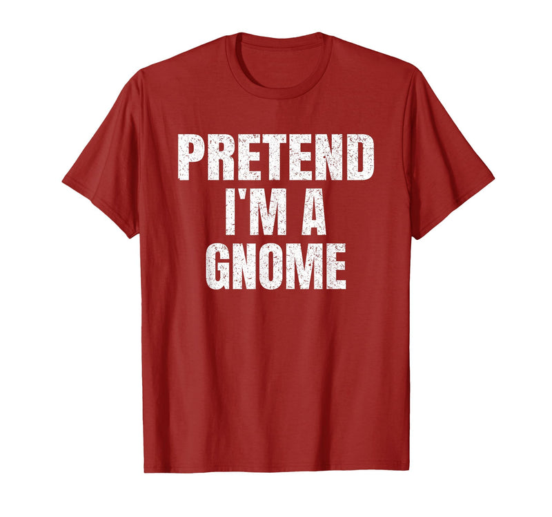 Halloween Funny Family Matching Costumes Gifts Tee Pretend I'm A Gnome Lazy Easy Halloween Family Group Costume T-Shirt -