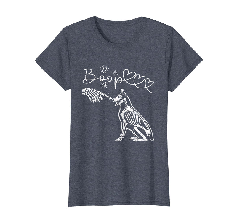 Skeleton Hand Dog Boop - German Shepherd Lovers Skeleton Hand Touch Nose German Shepherds Boop Dog Halloween T-Shirt -
