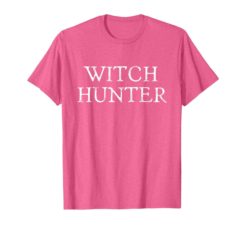 Witch Hunter Halloween Funny Witch Hunter Halloween Costume Easy Lazy T-Shirt - Pink Heather