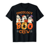 Oncology Boo Crew Funny Ghost Halloween Spooky Costume Nurse T-Shirt - Black