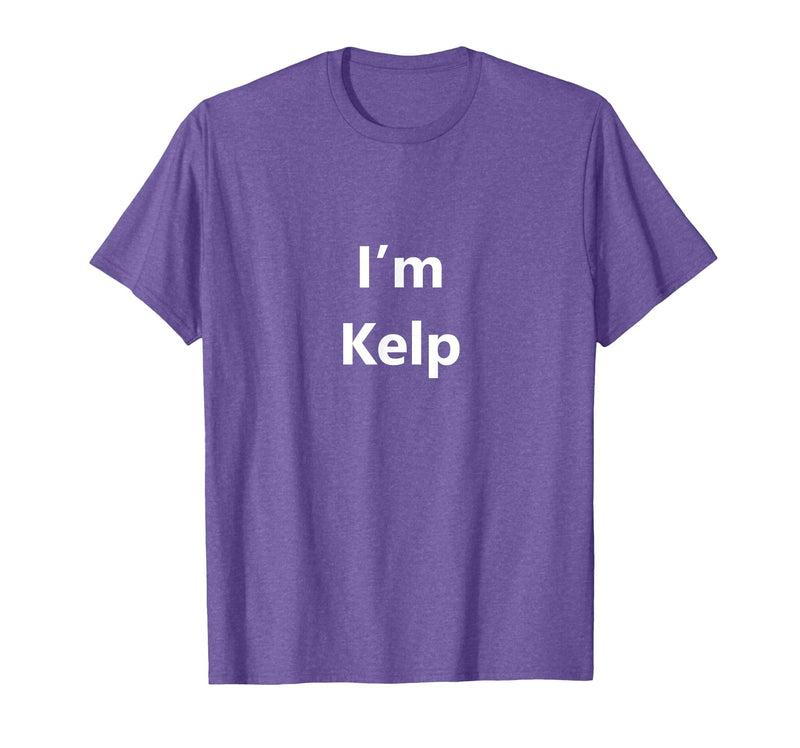 EPQCJ3o Designz Funny Kelp Halloween Costume Seaweed Pretend Minute Idea T-Shirt - Purple Heather