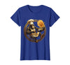 Mademark Funny Monkey Chef Flipping Pancakes Graphic Tee T-Shirt - Women - Royal Blue