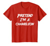 Last Minute Halloween Costume Pretend Tees Pretend I'm A Chameleon Halloween Costume T-Shirt - Red