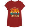 Funny Costume Party Halloween Tees by T&T Pretend I'm A Lemur Lazy Halloween Costume T-Shirt - Cranberry Red