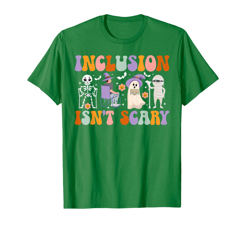 Halloween Applied Behavior Analysis Ghost Groovy Spooky ABA Therapist Halloween Groovy ABA Therapy T-Shirt - Kelly Green