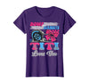 Gender Reveal Family Matching Burnouts or Bows Titi Loves You Gender Reveal Party T-Shirt - Purple