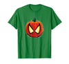 Marvel Spider-Man Halloween Spooky Pumpkin Jack-o'-Lantern T-Shirt - Kelly Green