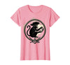 Mademark Pirate Monkey with Stolen Pocket Watch Design T-Shirt - Women - Pink