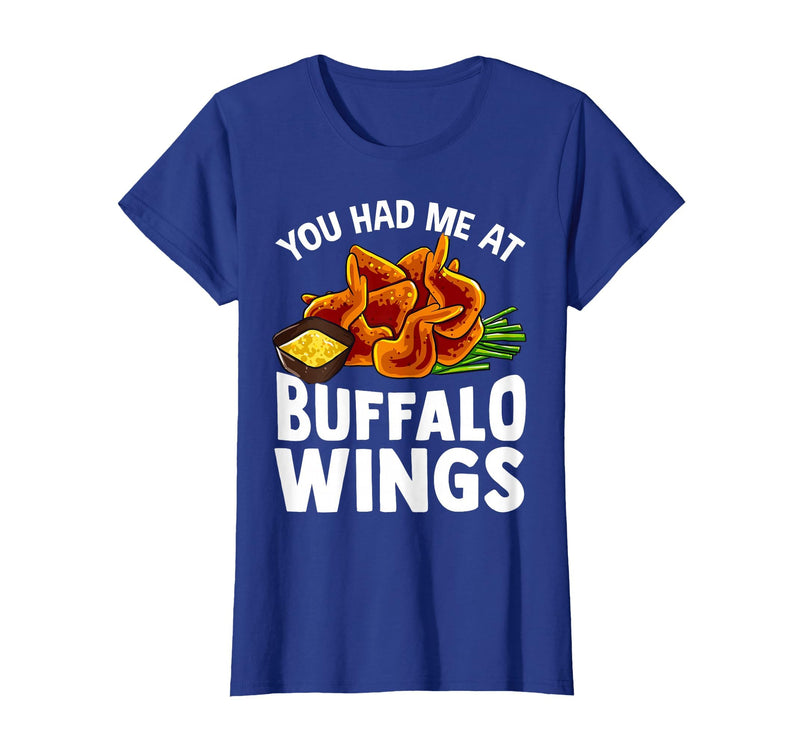 Homewise Shopper Buffalo Wings Buffalo Wings Funny Appetizer T-Shirt - Royal Blue