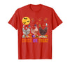 Autumn Pumpkin Chicken Halloween Chicken Farm Fall Halloween Chicken Pumpkin Chick Or Treat Spooky T-Shirt - Red