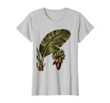 Mademark Just Here for Bananas Funny Monkey Design T-Shirt - Women - Silver Grey