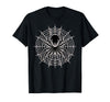 Halloween Shirts For Women Men Kids Boys Girls Halloween Spider with Web Vintage Costume Men Boys Kid Women T-Shirt - Black