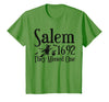 Salem 1692 They Missed One Witch Tees 1692 They Missed One Salem Womens Halloween Distressed T-Shirt - Grass Green