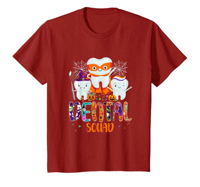 Dental Squad Trick Or Teeth Dentist Halloween Dental Squad Funny Trick Or Teeth Dentist Halloween Ghost T-Shirt