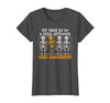 Orange Ribbon ADHD Awareness clothing Halloween Skeleton ADHD Awareness T-Shirt - Dark Heather Grey