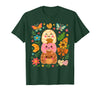 Mexican Spanish Latina Halloween Season Mexican Boo Pan Dulce Spooky Season Halloween Pantasmas T-Shirt - Dark Green