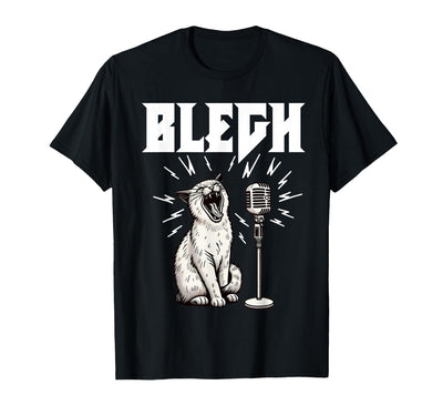 Metalcore Music Djent Beatdown Hardcore Designs Deathcore Blegh Cat Bleh Funny Metalcore Music Breakdown T-Shirt
