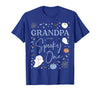 Spooky One Birthday Blue Boy 1st First Halloween Grandpa of the Spooky One First Birthday Boy 1st Halloween T-Shirt - Royal