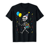 Halloween Tees for Women Men Kids Skeleton Birthday Halloween Costume Boys Teens Girls Kids T-Shirt - Black
