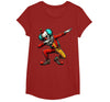 Creepy Halloween Dabbing Dab Dance Dabbing Creepy Clown Scary Halloween Dab Dance T-Shirt - Cranberry Red