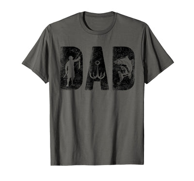 Fishing Dad Birthday Classic Bold Font Fish Daddy T-Shirt